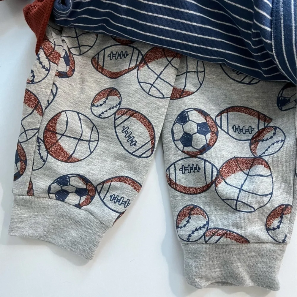 Carters • NWT Burgundy Football Little Champ 3 Piece Set